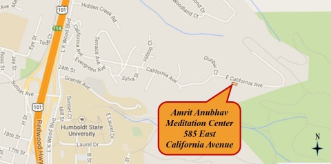 Map to meditation center